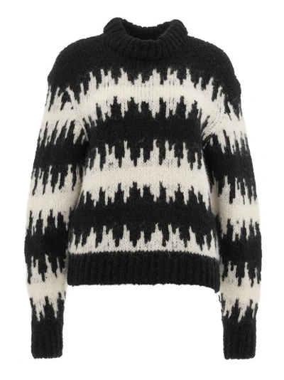 Thom Krom Black Ribbed Neck Knit Jumper