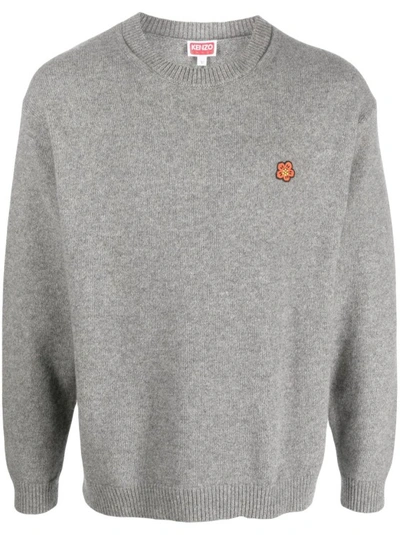 Kenzo Logo In Grey