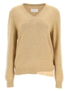 MAISON MARGIELA BEIGE WOOL AND CASHMERE SWEATER