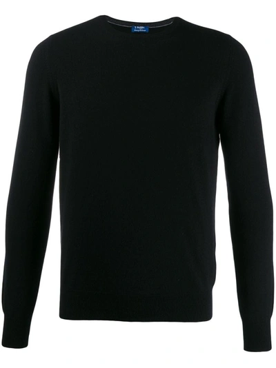 Barba Black Cashmere Sweater