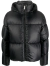 Givenchy Black Hooded Puffer Down Jacket In Black