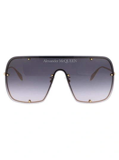 Alexander Mcqueen Am0362s Sunglasses In Gold