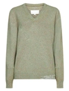 MAISON MARGIELA GREEN WOOL AND CASHMERE SWEATER
