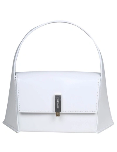 Ferragamo Geometric Shoulder Bag Colour White In Beige