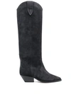 ISABEL MARANT BLACK ANKLE BOOTS