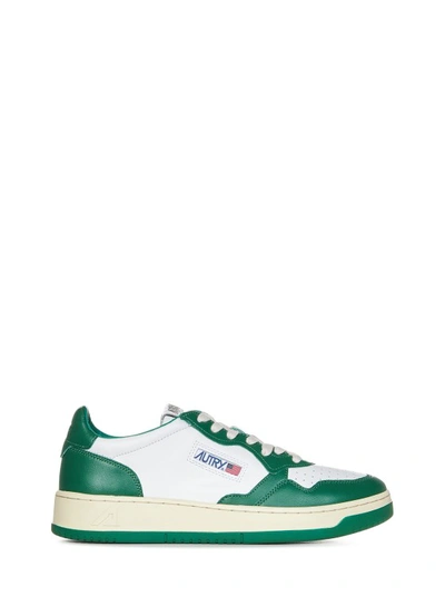 AUTRY GREEN LEATHER SNEAKERS