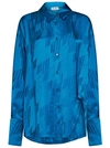 Attico Shirt With Relaxed Fit In Blue