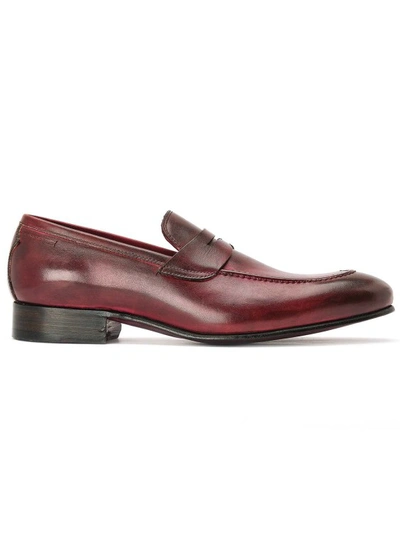 Alexander 1910 Venice Moccasin - Dark Brown In Burgundy