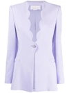 Genny Scallopped Jacket In Purple