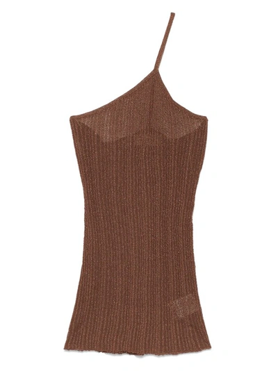 Aeron Vivat Sleeveless Knitted Top In Brown