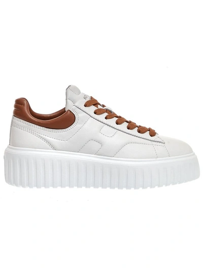 Hogan Sneakers  H645 Brownbeigewhite In White