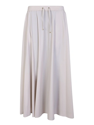 Herno Long Skirt In Stretch Nylon With A Matt Finish In Grey