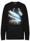 Members Of The Rage Oversized Space Graphic Long Sleeve Shirt In Black