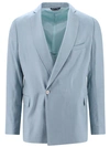 COSTUMEIN LIGHT BLUE DOUBLE-BREASTED BLAZER
