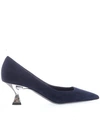 Ninalilou 55mm Heel Shimum Bluette Pump In Blue