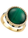 Nevernot 18kt Gold 'grab N Go' Ready 2 Adventure Malachite Ring In Not Applicable
