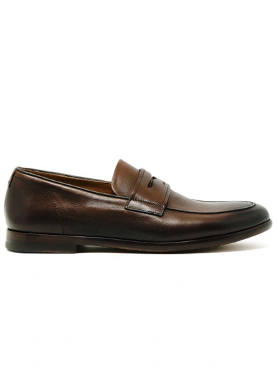 Doucal's Brown Leather Moccasins