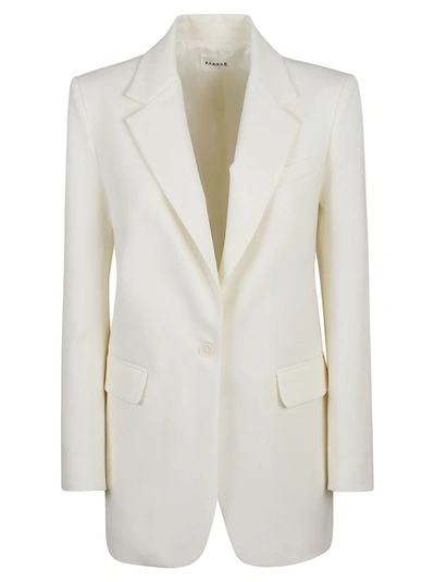 P.a.r.o.s.h. Single-buttoned Blazer In White