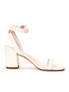 Stuart Weitzman Milk Leather Strap Sandal In Neutrals
