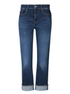 7 FOR ALL MANKIND SLIM CROP CUT ILLUSION JEANS