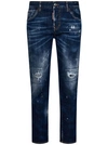 DSQUARED2 BLUE CROPPED JEANS