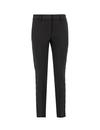 Ermanno Scervino Black Tailored Cut Trousers With High Waist And Straight Legs In Black
