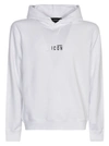Dsquared2 Icon-print Pullover Hoodie In White
