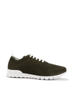 KITON GREEN KNITTED FABRIC ''FIT'' RUNNERS