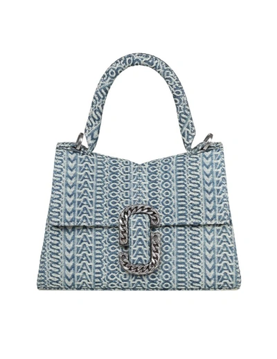 Marc Jacobs The Top Handle In Monogram Fabric In Blue