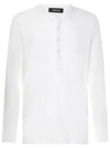 Tom Ford Henley T-shirt Ivory In White