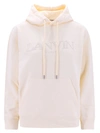 Lanvin Woman Sweatshirt Ivory Size M Cotton In Neutrals