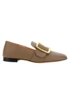 BALLY BROWN LEATHER LOAFERS