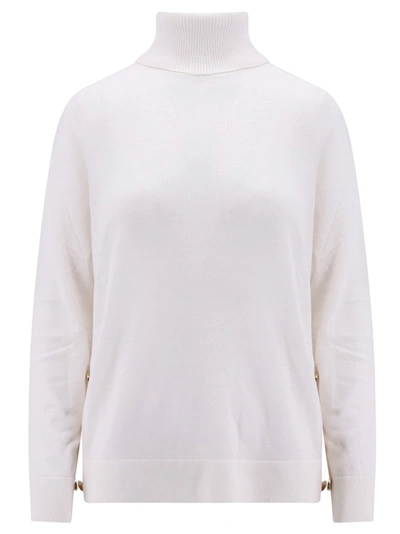 Michael Kors Certified Merino Wool Sweater In White