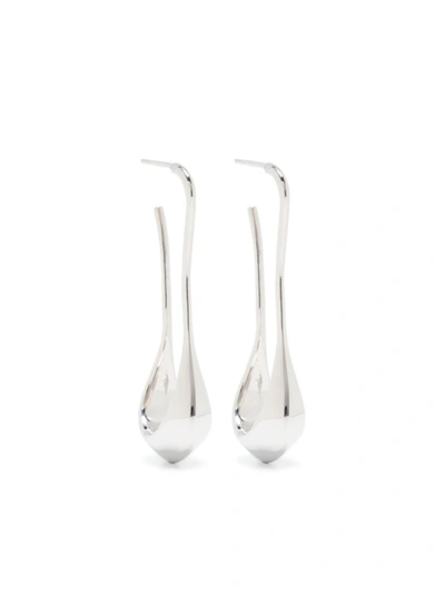 Lemaire Polished Drop Earrings In Silver