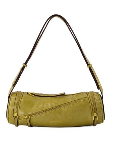 Manu Atelier Hobo Cylinder 23 Tasche -  - Leder - Beige In Green