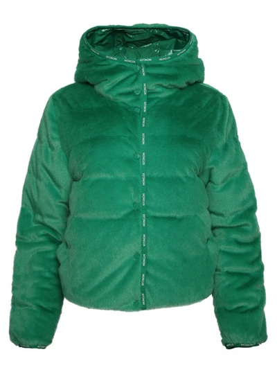 Moncler Malp Fuzzy Jacket Female Green