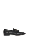 TOM FORD BLACK LEATHER JACK LOAFERS