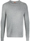 Barena Venezia Grey Knitted Wool Blend Sweater