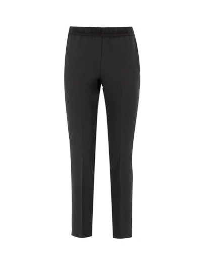 Ermanno Scervino Black Tailored Cut Trousers With High Waist And Straight Legs
