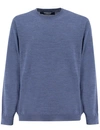 Fedeli Round Neck Sweater In Blue