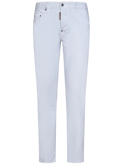 Dsquared2 Cotton Denim Jeans In White