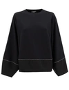 Fabiana Filippi Black Long-sleeve Top In Black