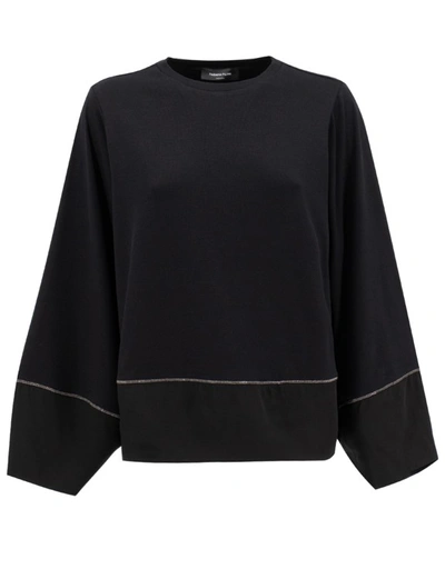 Fabiana Filippi Black Long-sleeve Top