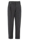 BRUNELLO CUCINELLI GREY SLOUCHY TROUSERS