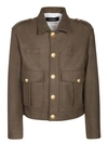 Dsquared2 Wool-blend Livery Jacket In Green