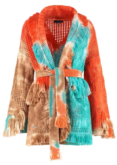 Alanui California Dreaming Tie-dye Cardigan In Multicolor