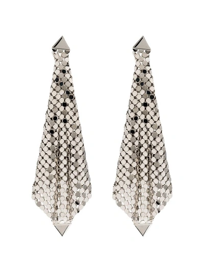 Rabanne Silver Butterfly Fastening Earrings