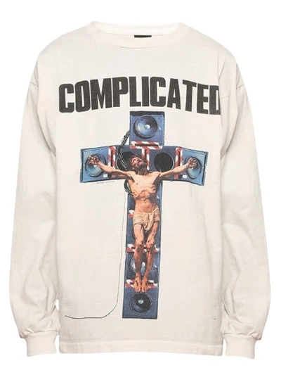 Saint Michael Complicated Long-sleeve Tee In White