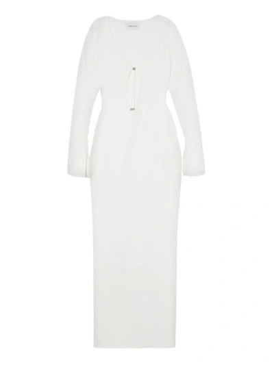 16arlington Solaria Stretch-crepe Maxi Dress In White