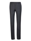 INCOTEX COTTON-VIRGIN WOOL BLEND TROUSERS